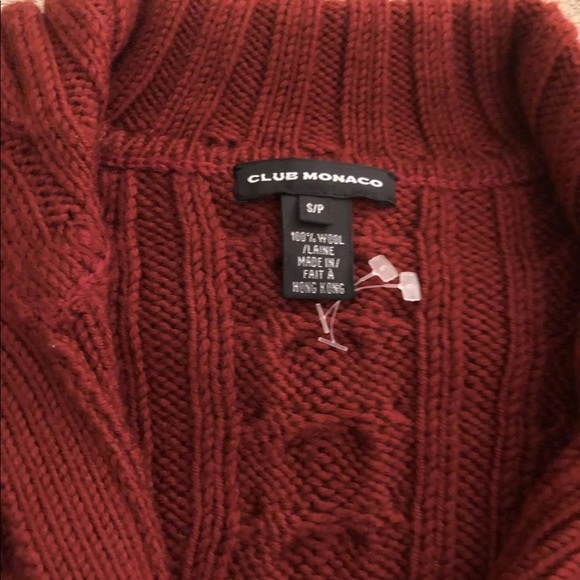 Club Monaco Cardigan Wool Sweater Small - Picture 3 of 4